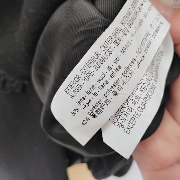 ZARA Cropped Manteco Wool Coat/ Oversized Fit/Size XS thick oversized double - Picture 14 of 14